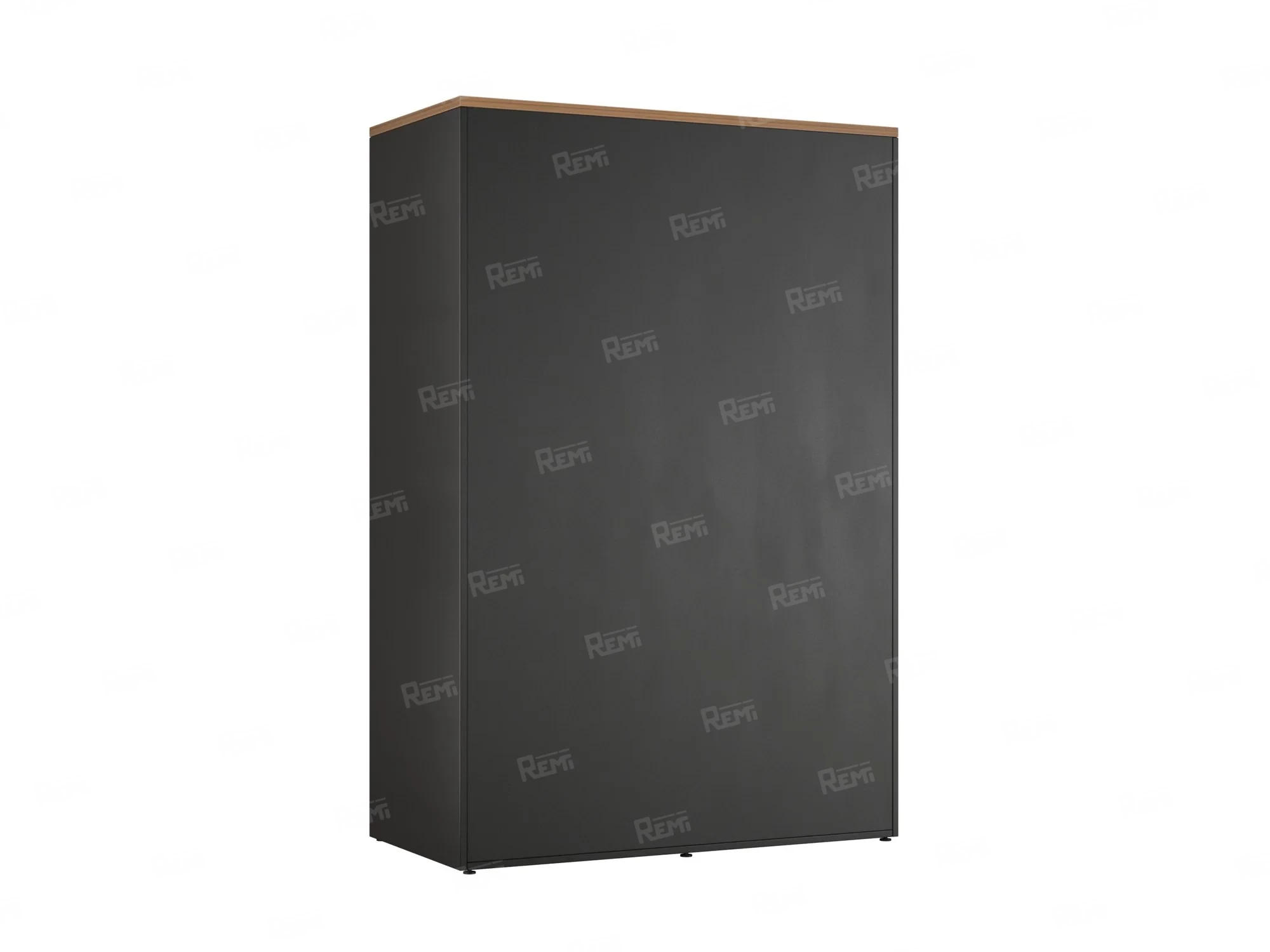 Шкаф-купе, регулируемые опоры, штанга, 1 полка 1200x600x1800 RM164-90x60 Дуб Юстус/Черный