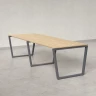 Cтол для переговоров, на V-обазном каркасе 2200x1400x750 RM082-220x140 Вяз Швейцарский светлый/Серый