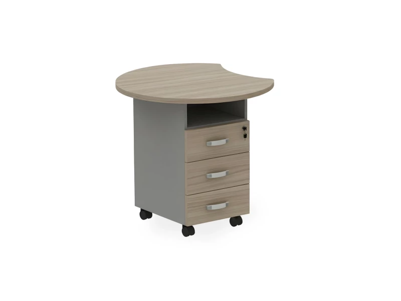 BRL RB088-77х86L Тумба приставная левая 770х860х740 Шорвуд/Серый вулканический