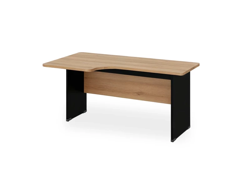 BRL RB085-140х95L Угловое рабочее место левое 1400х950х740 Акация/Черный