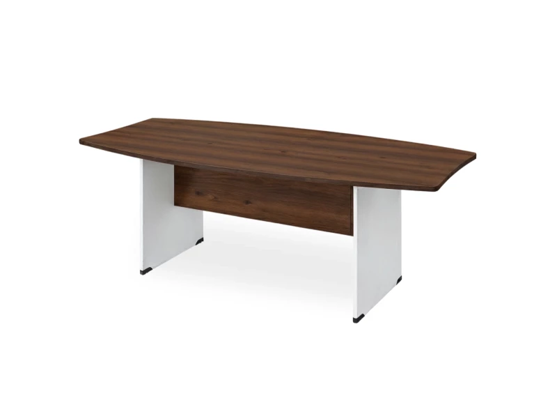 BRL RB006-240х120 Конференц-стол на панельном каркасе 2400х1200х740 Орех Вармия/Белый