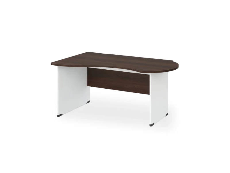 BRL RB004-140х80L Стол асимметричный левый 1400х800х740 Венге/Белый