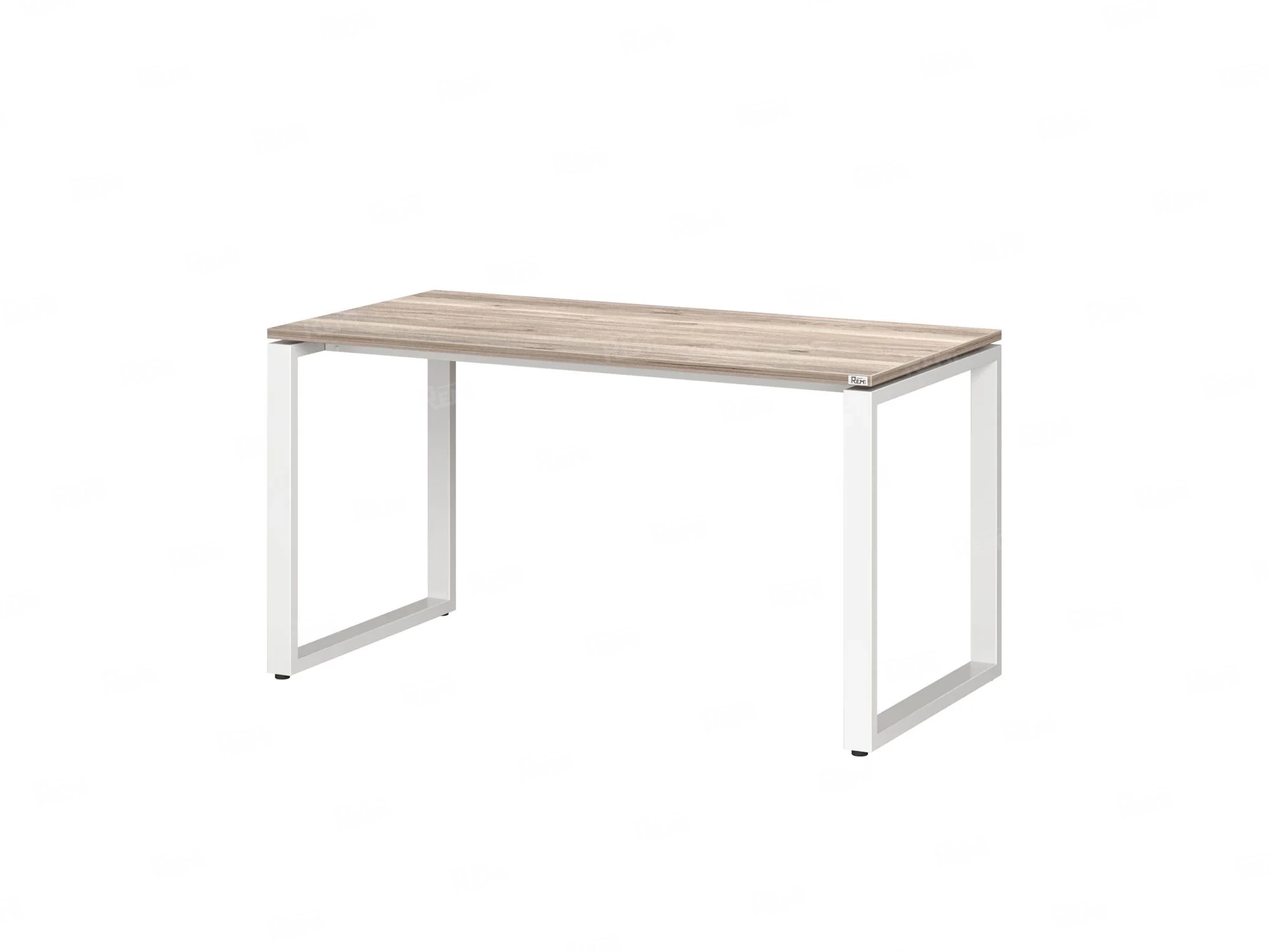 Стол прямой на O-образных опорах 1400x700x750 RM002-14x7 Дуб Маувелла/Белый