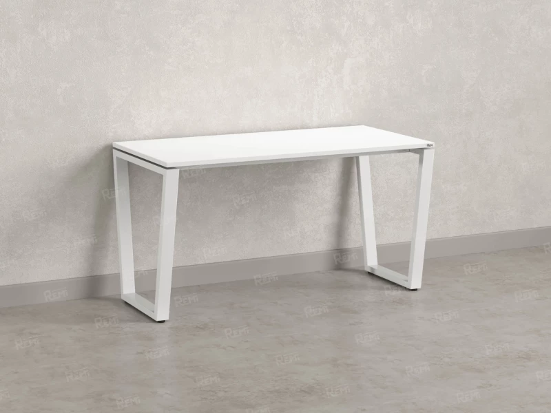 Стол прямой на U-образных опорах 1000x600x750 RM003-10x6 Белый/Белый