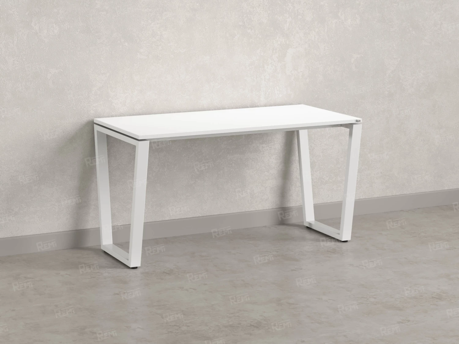 Стол прямой на U-образных опорах 800x800x750 RM003-8x8 Белый/Белый