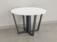 Круглый стол на U-образных опорах 1200x1200x750 RM188-12x12 Белый/Серый