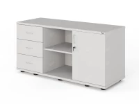 Тумба RLG023 4 ящика 120x45x60 Белый, Серия ЛАЙТ | LIGHT
