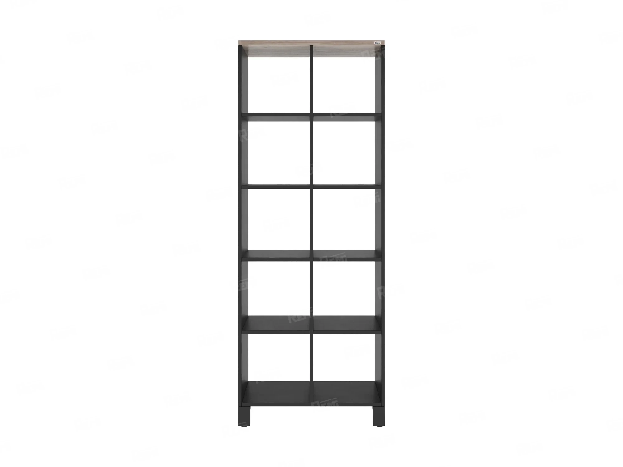 Стеллаж, 10 ячеек 750х370х1980 RM142-75x37 Дуб Маувелла/Черный