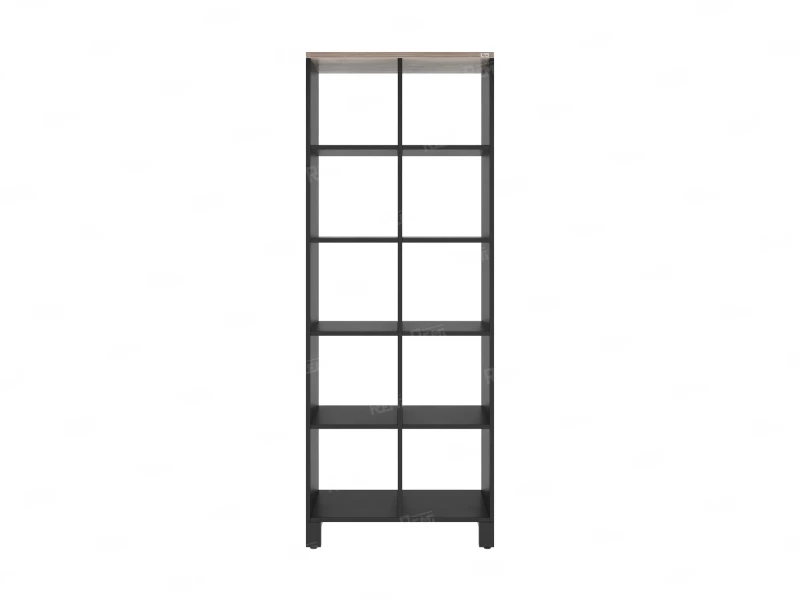 Стеллаж, 10 ячеек 750х370х1980 RM142-75x37 Дуб Маувелла/Черный