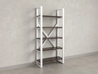 Стеллаж, 5 уровней 900x370x1920 RM131-90x37 Дуб Апрельский шоколад/Белый