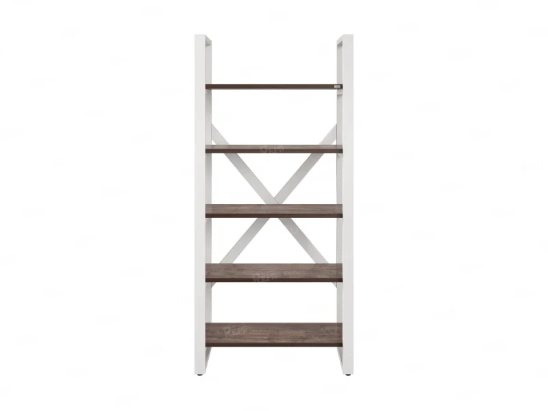 Стеллаж, 5 уровней 900x370x1920 RM131-90x37 Дуб Апрельский шоколад/Белый