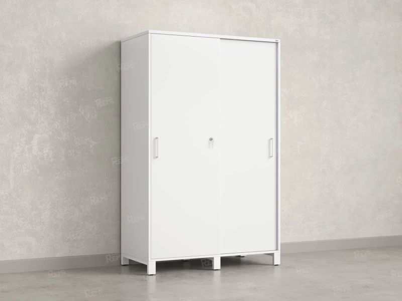 Шкаф-купе, штанга, 1 полка 1200x600x1900 RM163-90x60 Белый/Белый