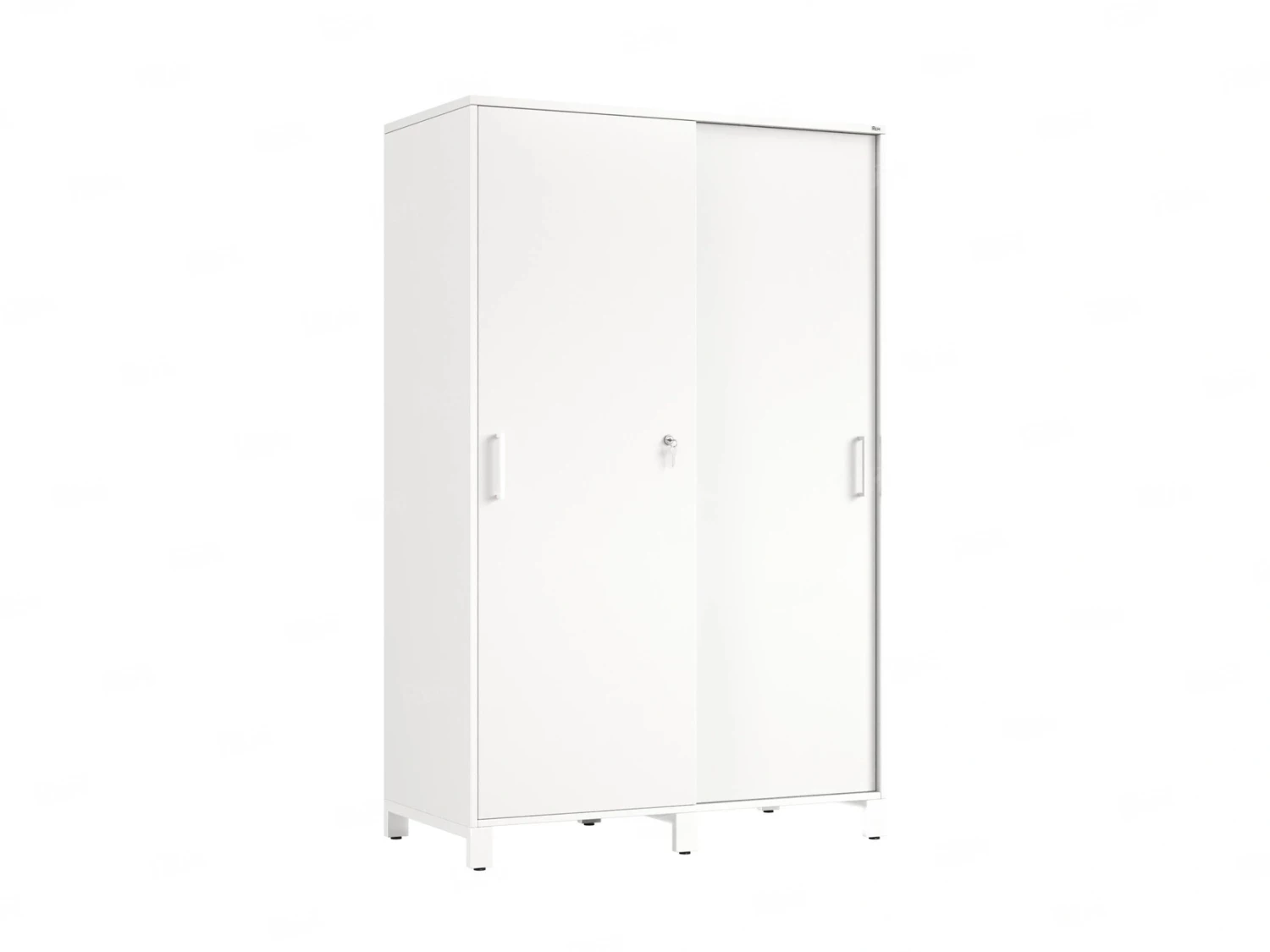 Шкаф-купе, штанга, 1 полка 1200x600x1900 RM163-90x60 Белый/Белый