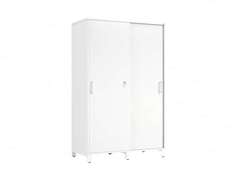 Шкаф-купе, штанга, 1 полка 1200x600x1900 RM163-90x60 Белый/Белый