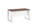 Стол прямой на О-образных опорах с металлическим экраном 2000x900x750 RM042-20x9 Дуб Апрельский шоколад/Белый