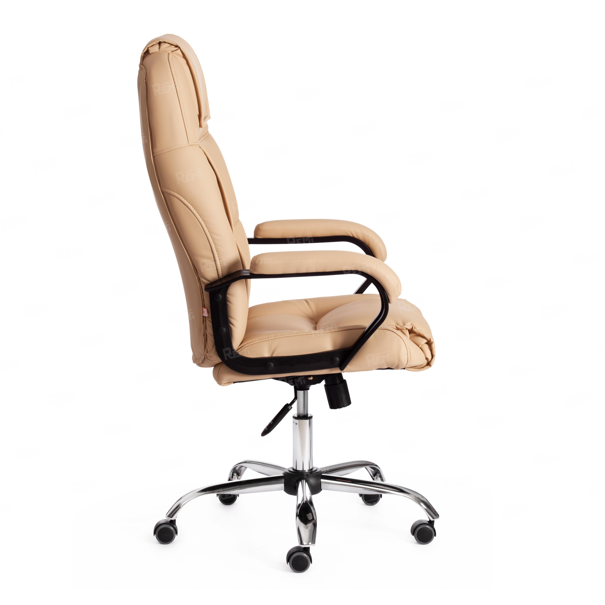 Кресло BERGAMO хром Бежевый/Бежевый, Экокожа (арт. 19366)