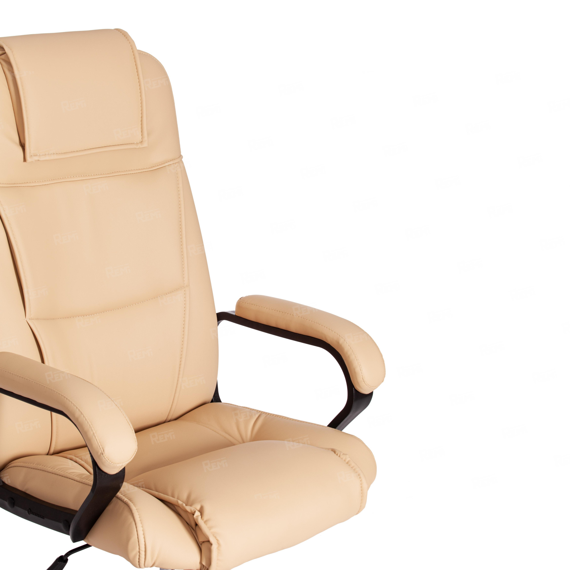 Кресло BERGAMO хром Бежевый/Бежевый, Экокожа (арт. 19366)