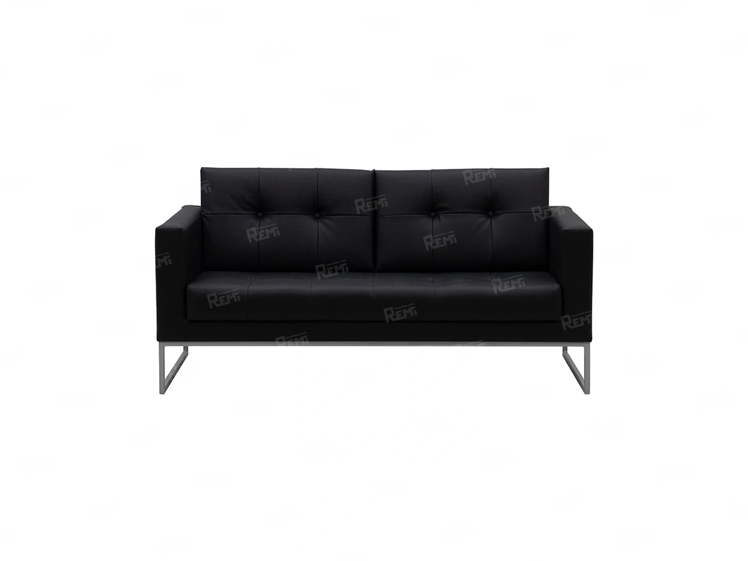 Диван Пан на 2 места цвет Черный