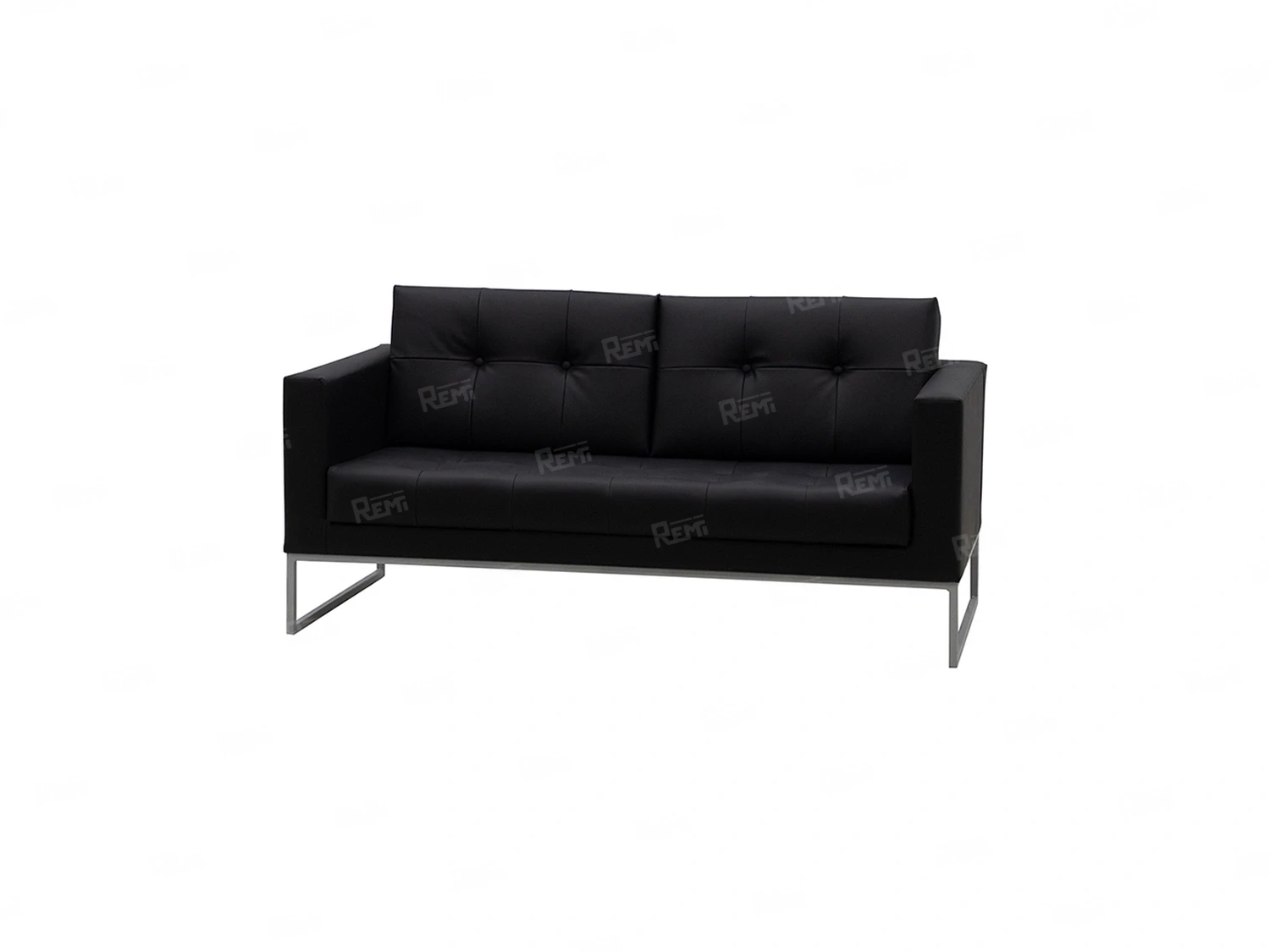 Диван Пан на 2 места цвет Черный