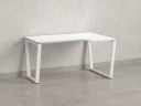 Стол угловой, U-опора, правый 1800x700/900x750, RM050-18x7-9 Белый/Белый