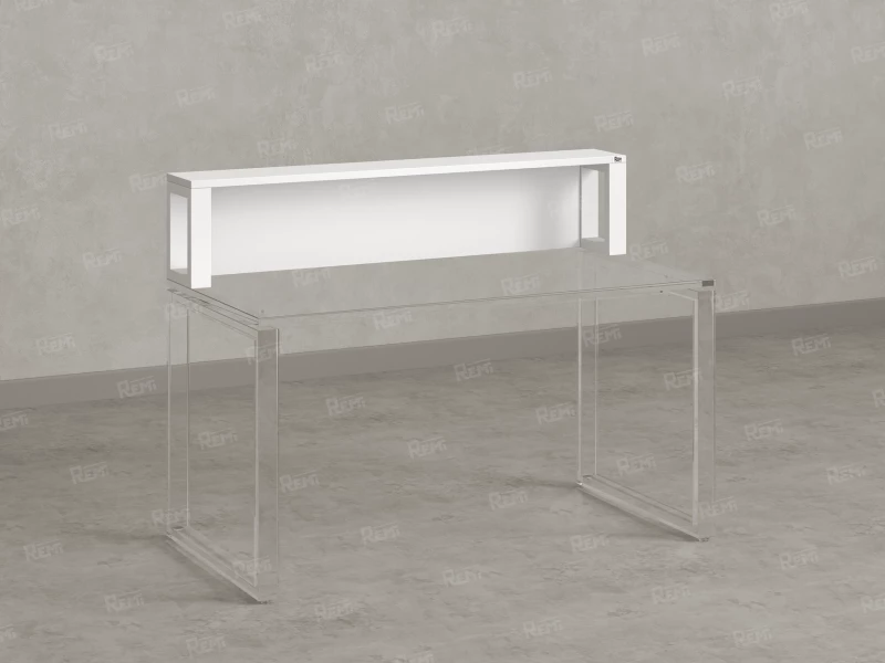 Надстройка для стола 1600x200x300 RM208-160x40 Белый/Белый