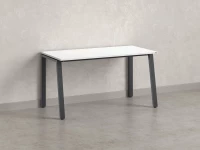 Стол прямой на Л-образных опорах 800x700x750 RM004-8x7 Белый/Серый