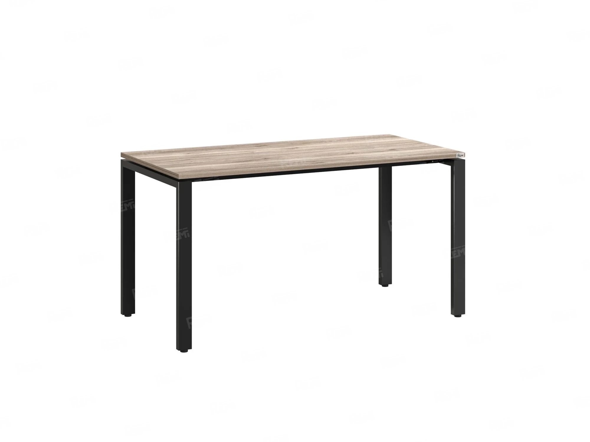 Стол прямой на П-образных опорах 1200x600x750 RM001-12x6 Дуб Маувелла/Черный