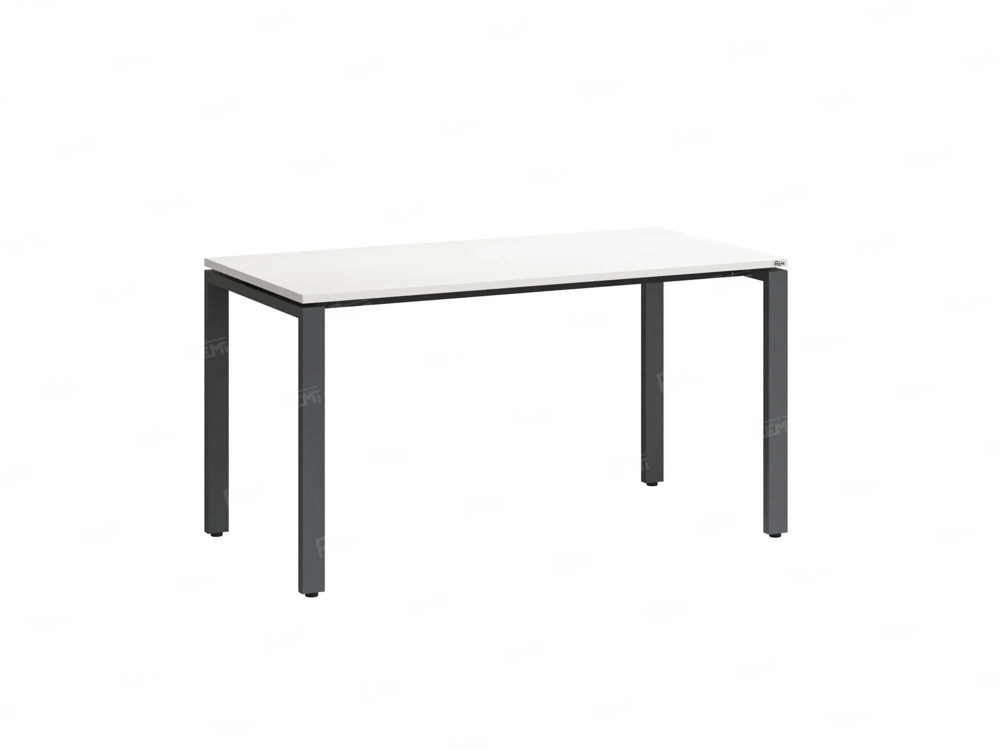 Стол прямой на П-образных опорах 2000x800x750 RM001-20x8 Белый/Серый