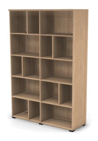Стеллаж RS149 витрина 119x42x177 см Швейцарский вяз, Серия Смарт | Smart