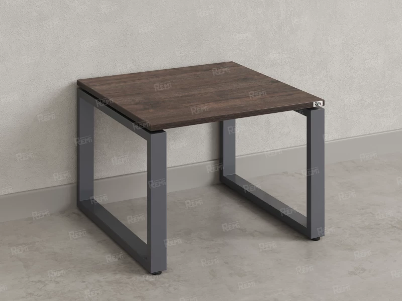 Журнальный стол с полкой 1100x800x550 RM182-11x8 Дуб Апрельский шоколад/Серый