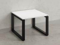 Журнальный стол с полкой 700x800x550 RM182-7x8 Белый/Черный