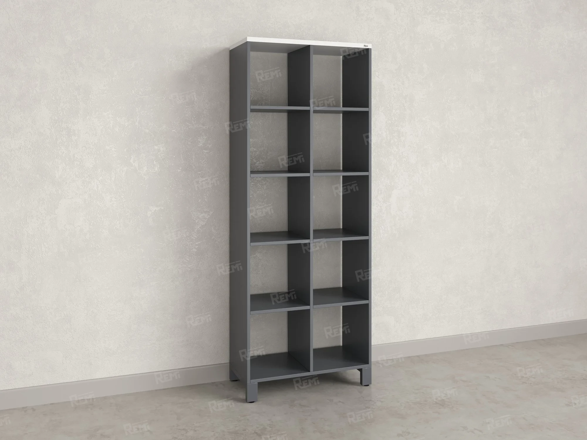 Стеллаж, 10 ячеек 750х370х1980 RM142-75x37 Серый/Серый