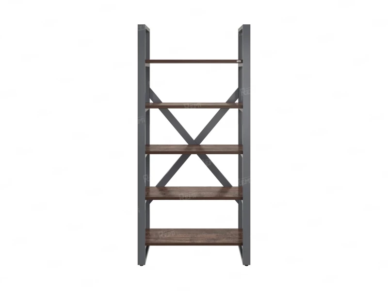 Стеллаж, 5 уровней 900x370x1920 RM131-90x37 Дуб Апрельский шоколад/Серый