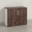 Шкаф низкий распашной, регулируемые опоры, 2 уровня 900x420x750 RM148-90x42 Дуб Апрельский шоколад/Белый
