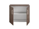 Шкаф низкий распашной, регулируемые опоры, 2 уровня 900x420x750 RM148-90x42 Дуб Апрельский шоколад/Белый