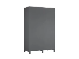 Шкаф-купе, штанга, 1 полка 1200x600x1900 RM163-90x60 Белый/Серый