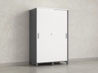 Шкаф-купе, штанга, 1 полка 1200x600x1900 RM163-90x60 Белый/Серый