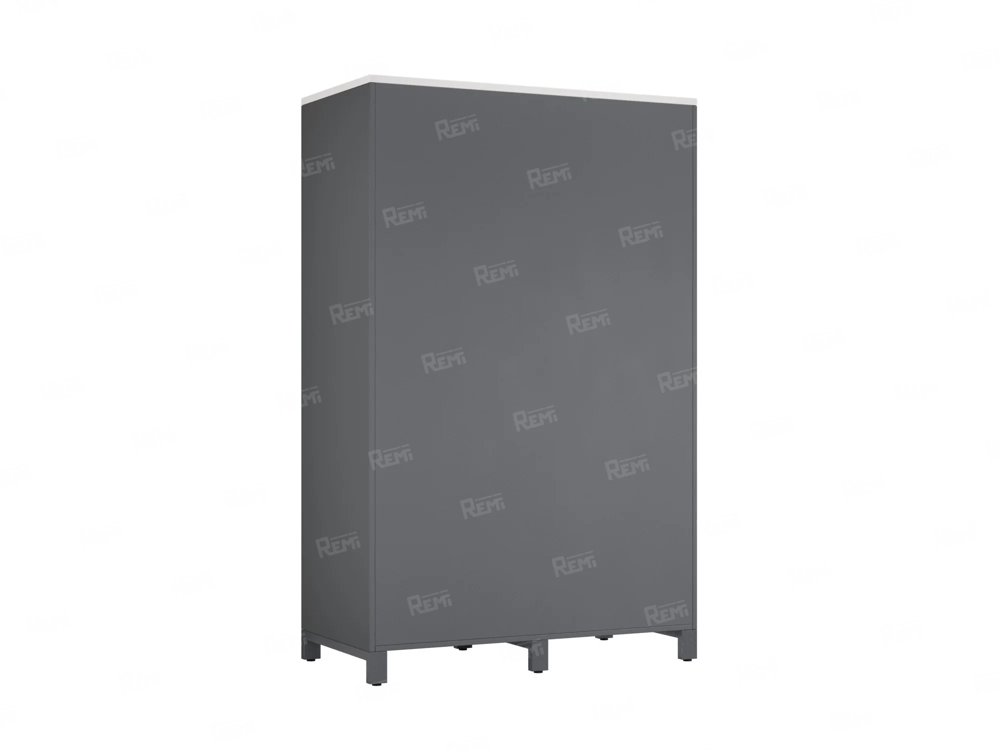 Шкаф-купе, штанга, 1 полка 1200x600x1900 RM163-90x60 Белый/Серый