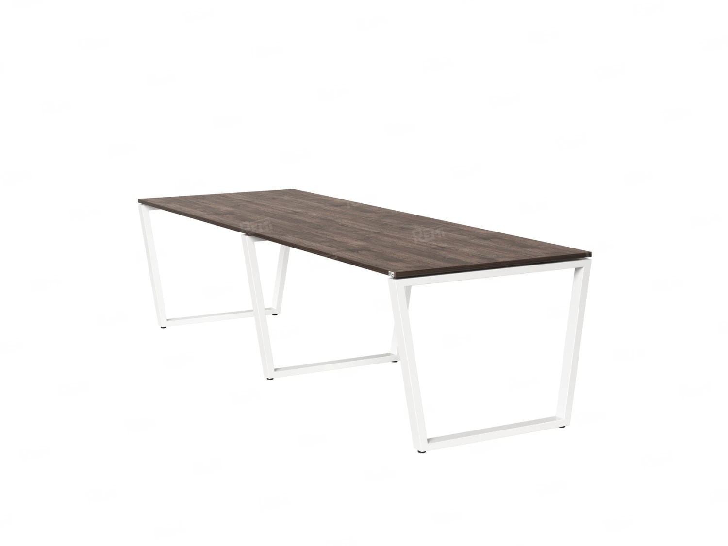 Cтол для переговоров, на V-обазном каркасе 2200x1400x750 RM082-220x140 Дуб Апрельский шоколад/Белый