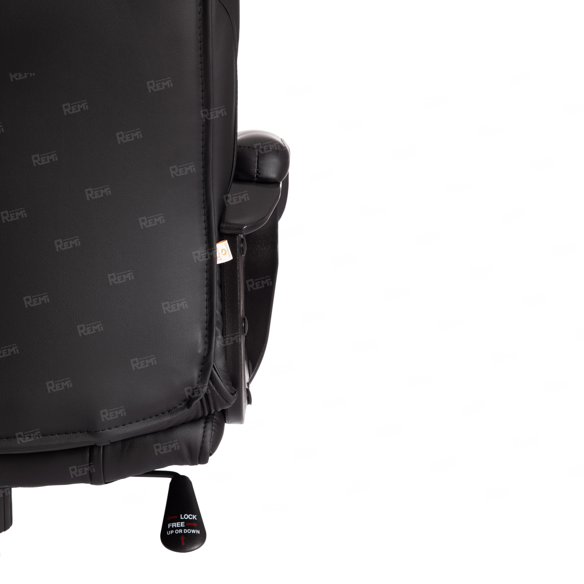 Кресло BERGAMO хром Черный/Черный, Экокожа (арт. 19370)