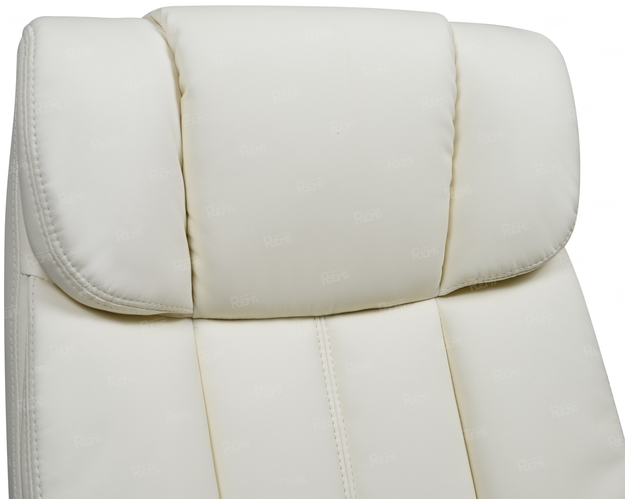 RONALD, Кресло для руководителя, цвет сиденья кремовый, цвет основания хромированная сталь, черный (арт. LMR-107B)