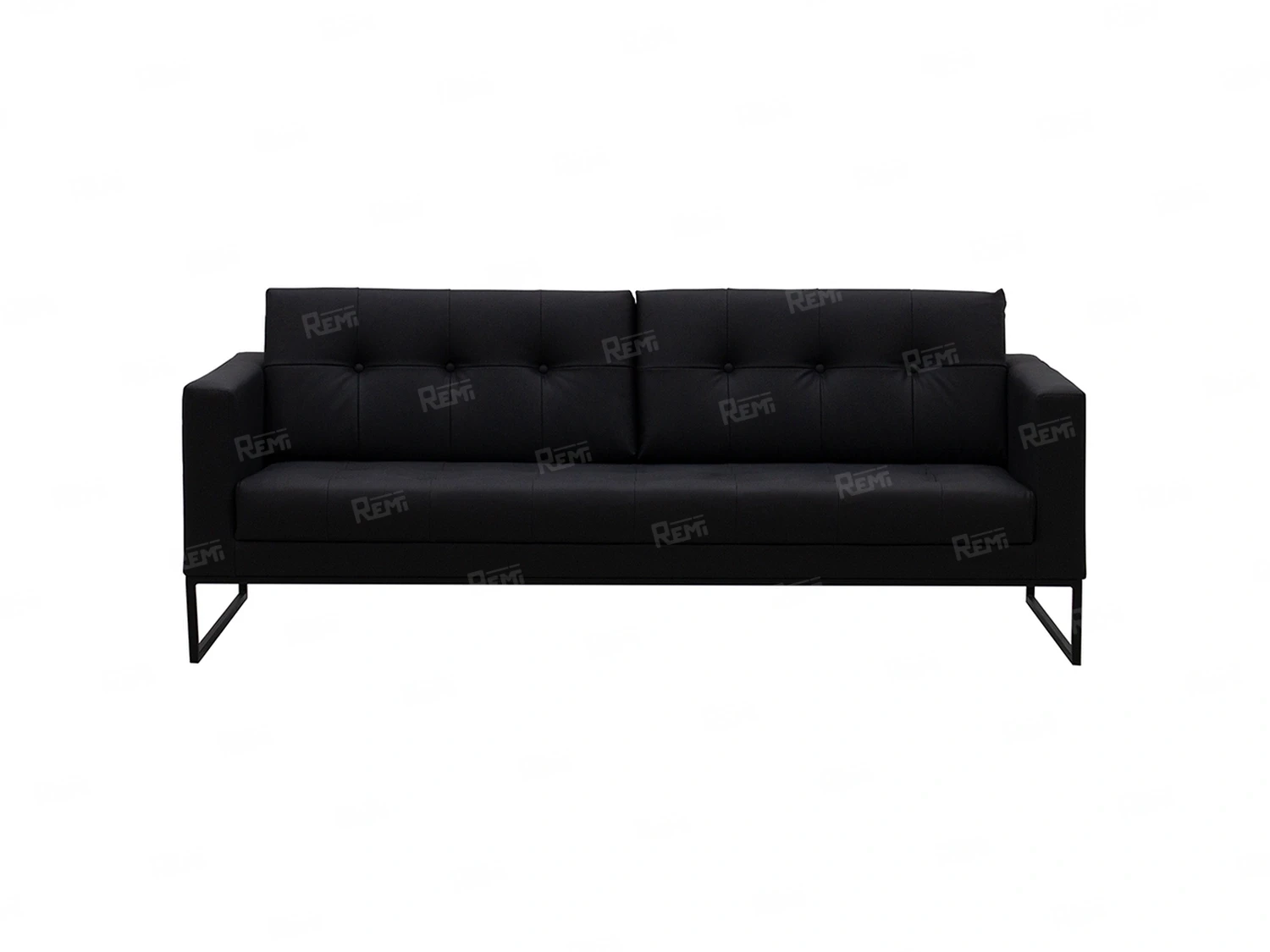 Диван Пан на 3 места цвет Черный