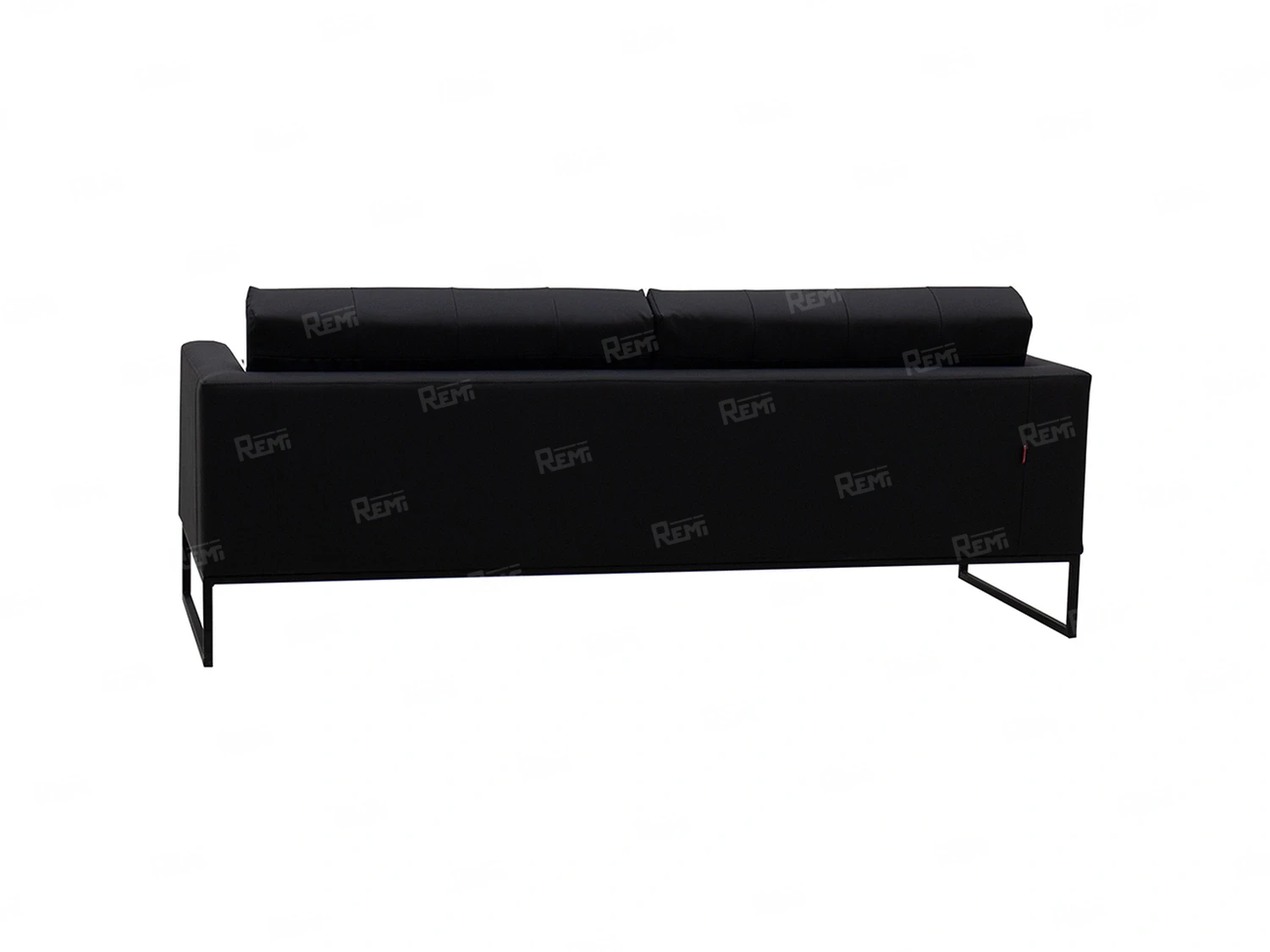 Диван Пан на 3 места цвет Черный