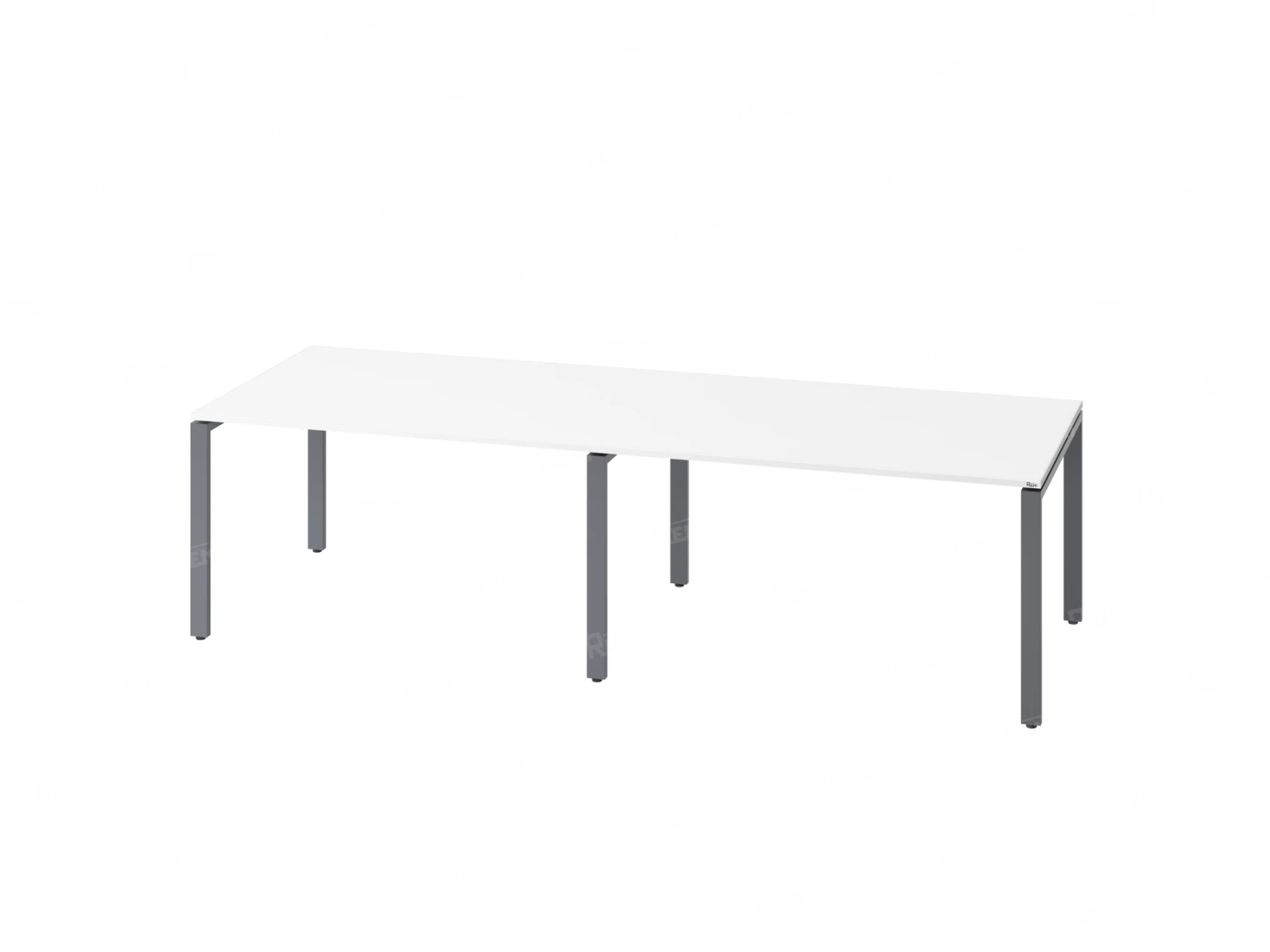 Cтол для переговоров, на П-образном каркасе 2200x1000x750 RM080-220x100 Белый/Серый