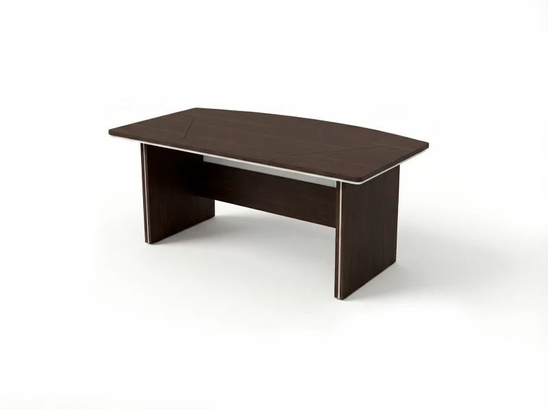 BRL RB068-160x100 Стол руководителя прямой составной 1600х1000х760 Венге/Белый