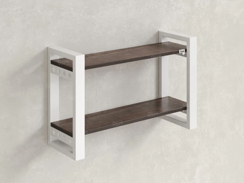 Полка настенная 900x200x500 RM194-90x20 Дуб Апрельский шоколад/Белый