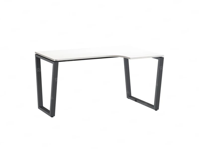 Стол угловой, U-опора, правый 1800x700/900x750, RM050-18x7-9 Белый/Серый