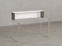 Надстройка для стола 1600x200x300 RM208-160x40 Белый/Серый