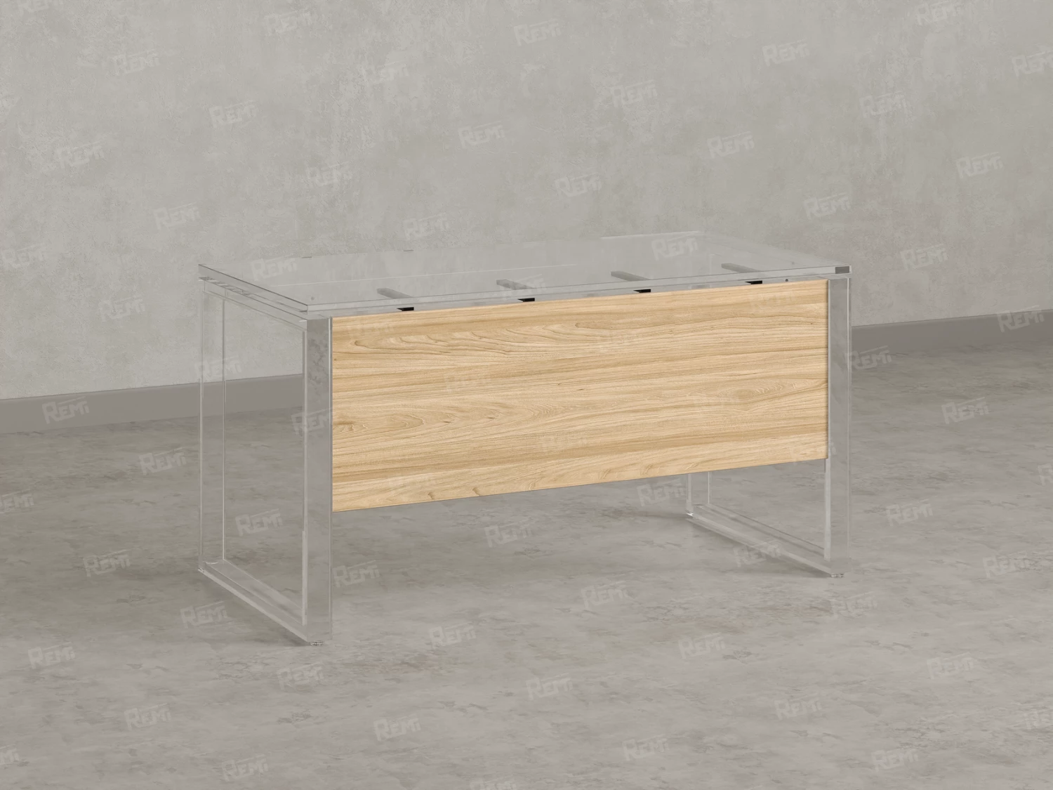 Нижний подвесной ЛДСП экран 1400x16x430 RM202-140x43 Вяз Швейцарский