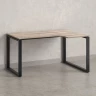 Стол угловой, О-опора, правый 1800x900/1200x750, RM054-18x9-12 Дуб Маувелла/Черный